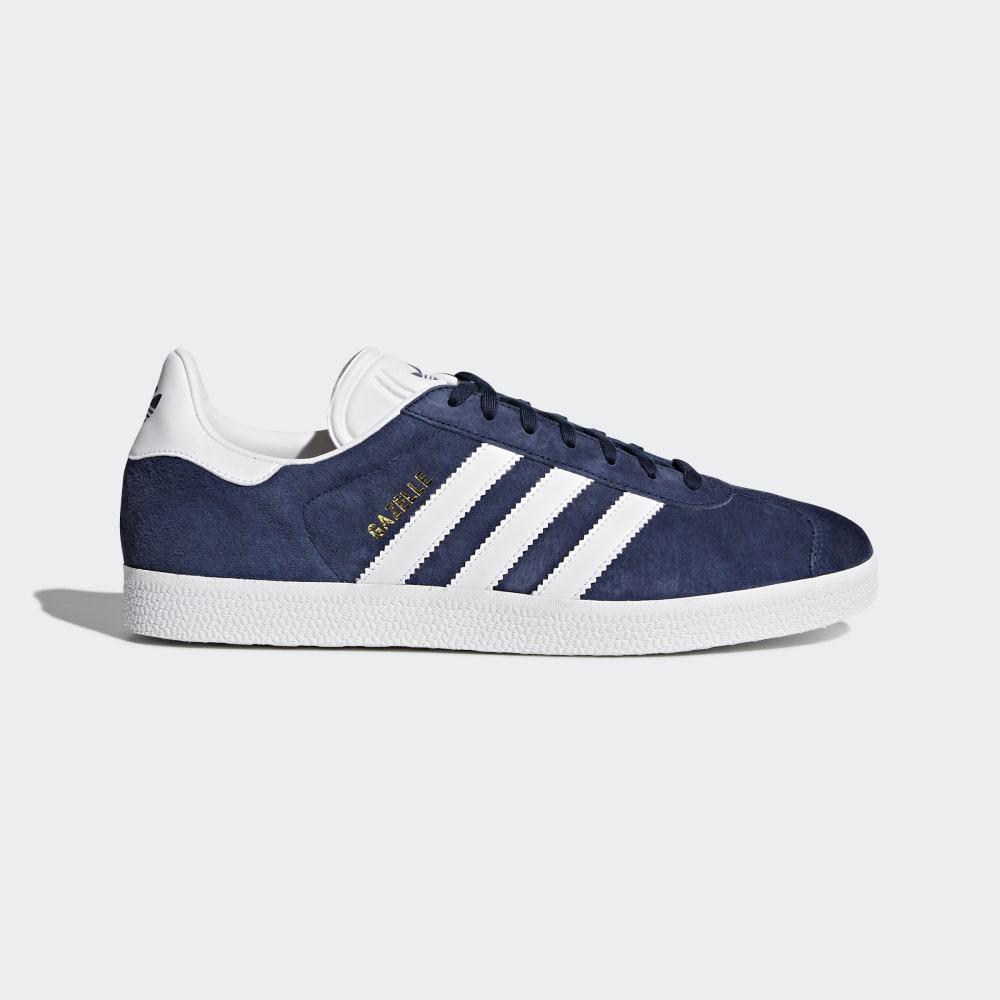 Adidas Men's Gazelle Originals Shoes Navy/White/Gold Metal Ireland BB5478